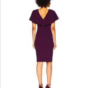 Calvin Klein Flutter Cape Sleeve Sheath Dress